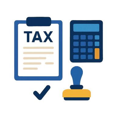 Tax & Document Services Illustration
